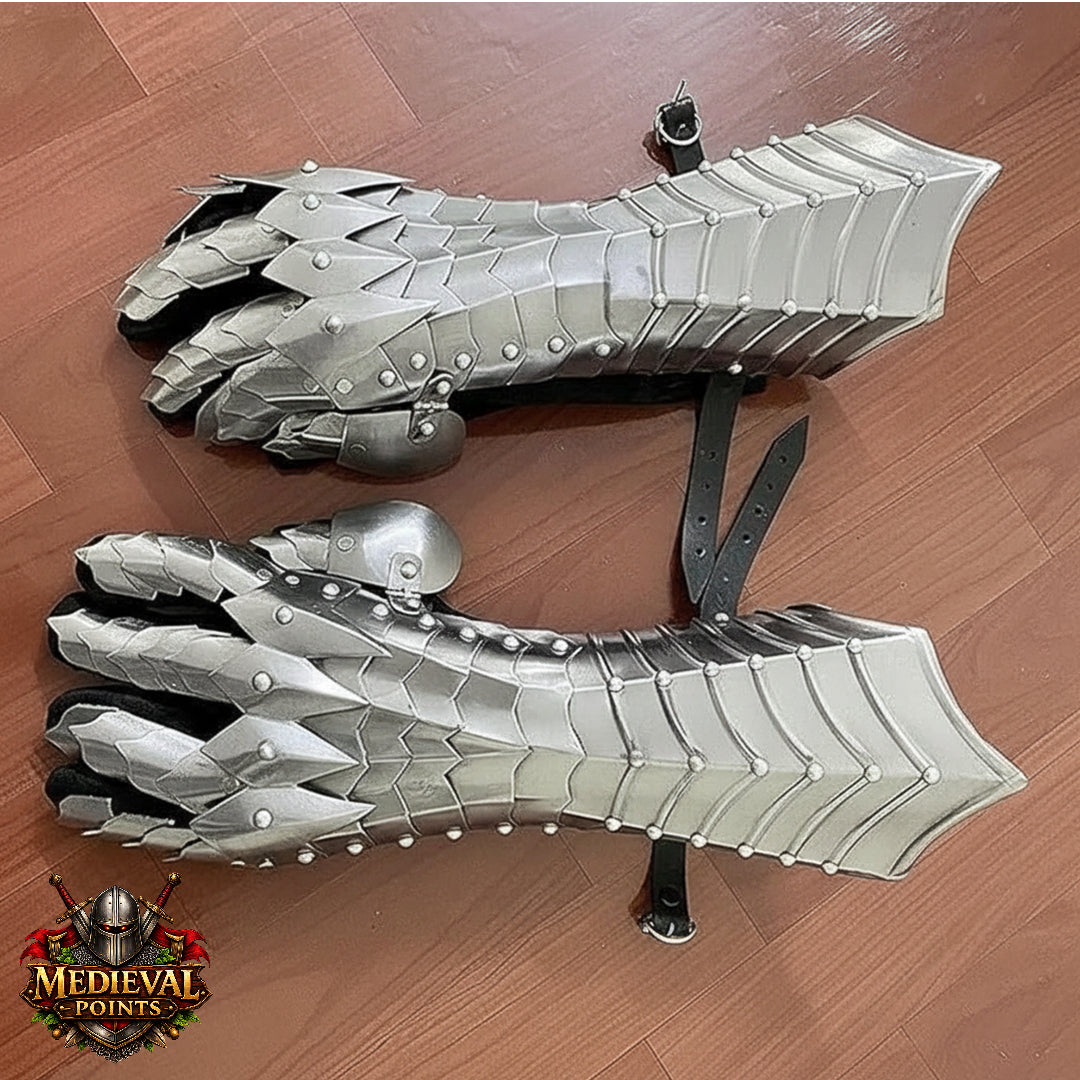 Ringwraith Nazgûl Steel Gauntlets – Medieval Armor Gloves | Gift for Him