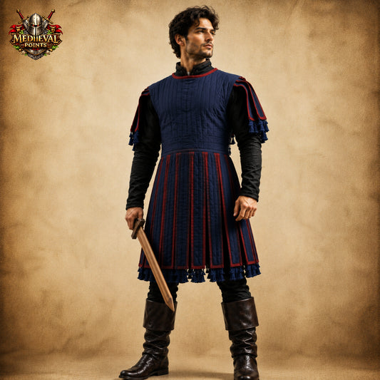 Medieval Subarmalis Padded Armor Tunic, Medieval Knight Vest, Renaissance Faire Costume, LARP Reenactment Clothing