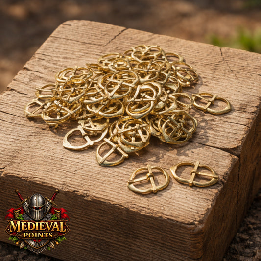 Small Medieval Solid Brass Belt Buckle | Handcrafted Leather craft LARP & Costume Hardware