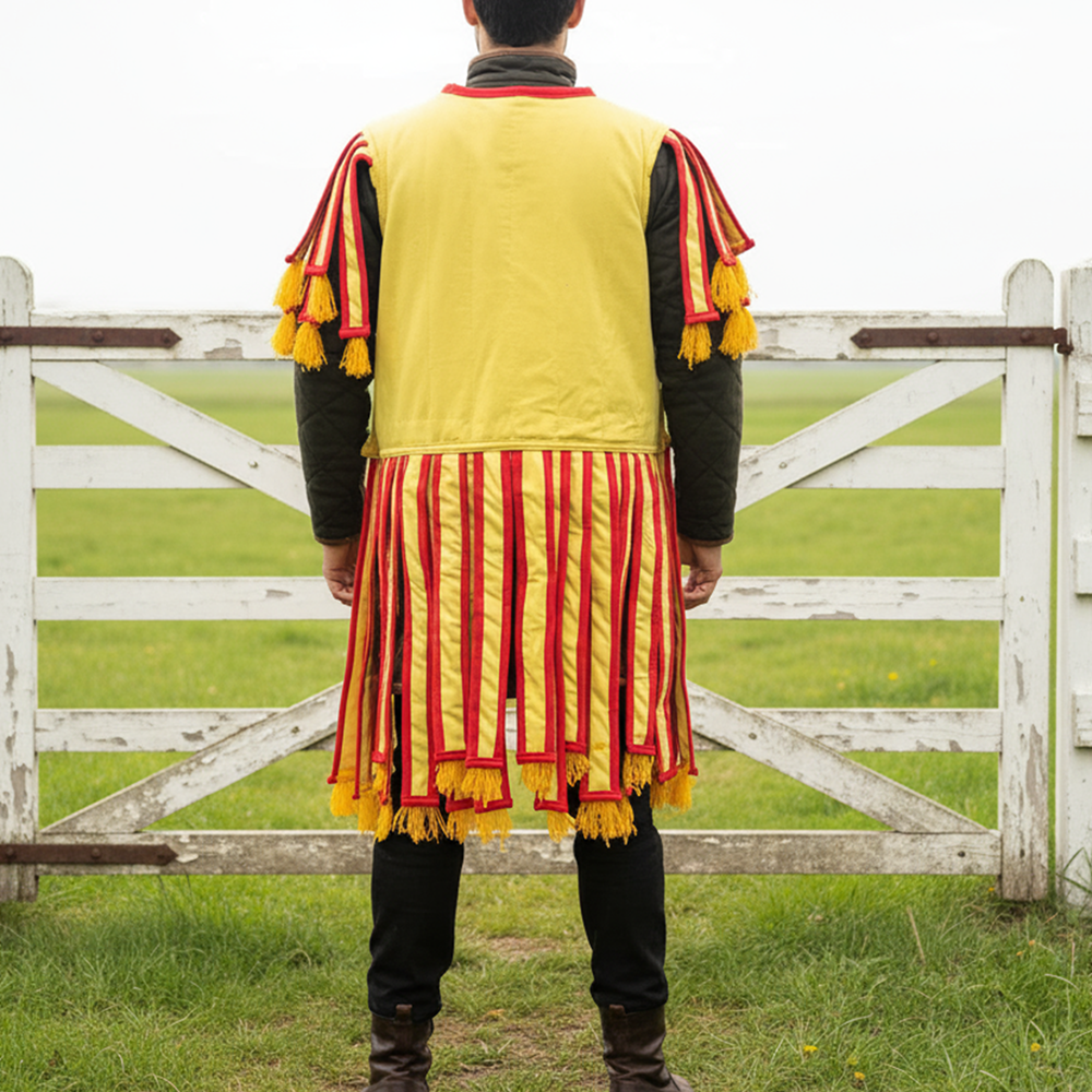 Yellow Roman Subarmalis: Cotton Padded Armor, Ren-faire Costume