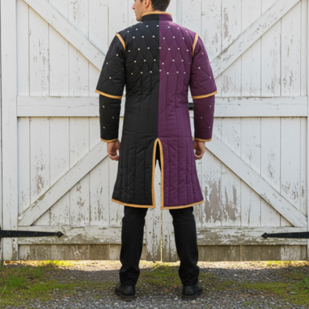 Twin Color Ren faire Costume , Viking Gambeson ,
