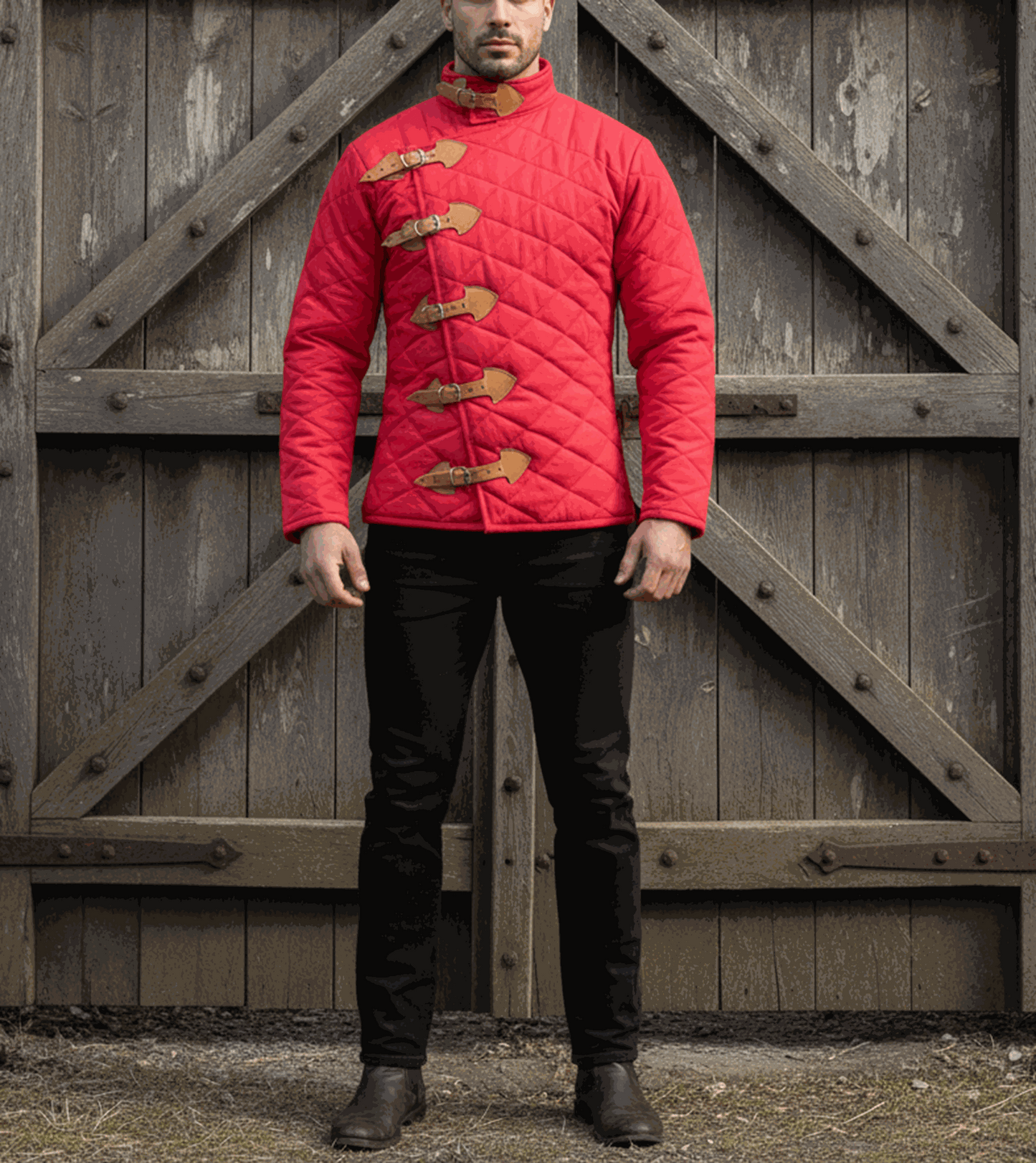 Medieval Gambeson Armor - Blue Padded Jacket Costume