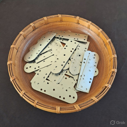 Birka Steel Lamellar Scales – 25 Loose Lamellae for Viking, Rus & Khazar Armor, Types -8