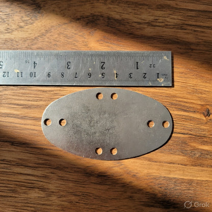Visby-Style Steel Lamellar Scales, Types 5 , 9.3×5.3 cm