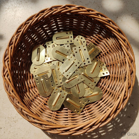 Roman Brass Lorica Squamata Scales – Reenactment Kit (35x25mm)