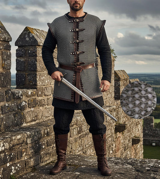 Ren Faire Chainmail Shirt – 9MM Flat Riveted with Flat Washers