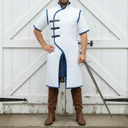 Ren faire Gambeson | Grey medieval Outfit