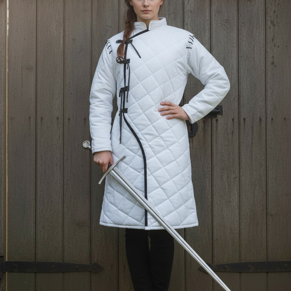 Handmade Gambeson: Medieval Padded Aketon Jacket - Renfaire Costume