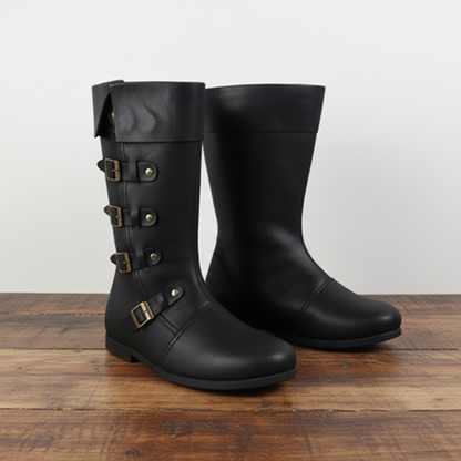 Medieval Leather Boots – Renaissance Viking Pirate Shoes