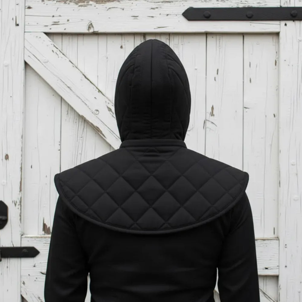 Medieval Cotton Padded Coif – Armor Hood for LARP & Renfaire