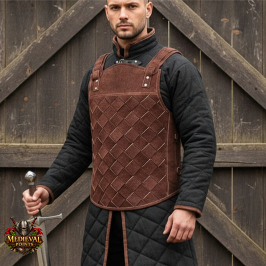 Leather Body, Ren faire Leather Costume , Brown Mercenary Armour