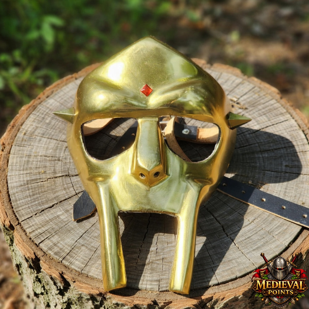 Handcrafted M.F. DOOM Gladiator Mask Replica | Premium Wearable Steel Mask