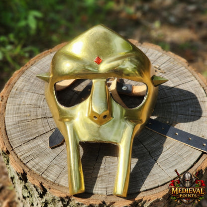 Handcrafted M.F. DOOM Gladiator Mask Replica | Premium Wearable Steel Mask