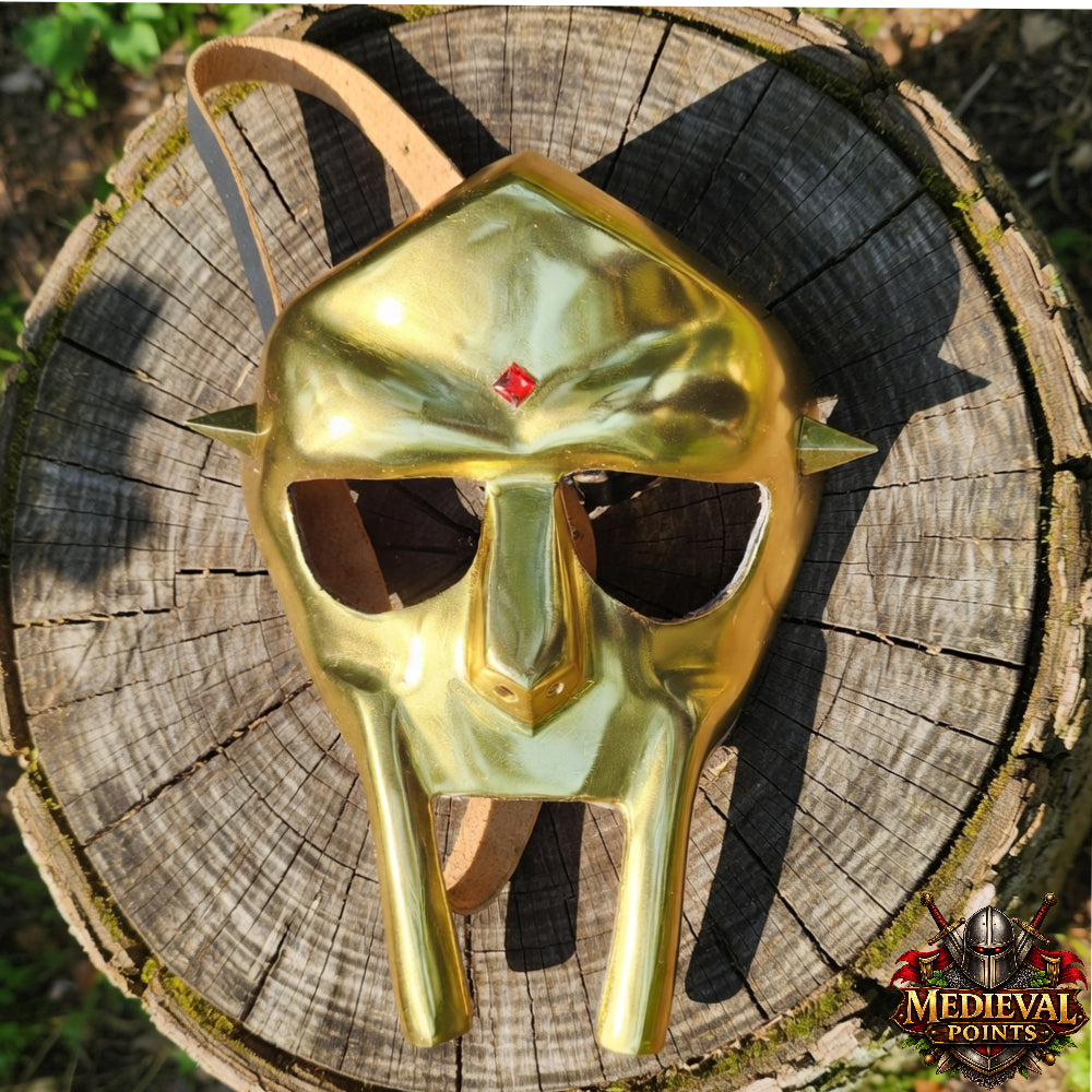 Handcrafted M.F. DOOM Gladiator Mask Replica | Premium Wearable Steel Mask