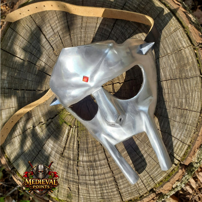 Handcrafted M.F. DOOM Gladiator Mask Replica | Premium Wearable Steel Mask