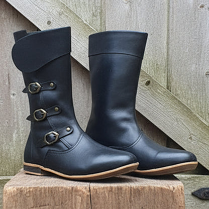 Medieval Leather Boots | Viking Shoes for Ren Faire & LARP, Reenactment  Shoes