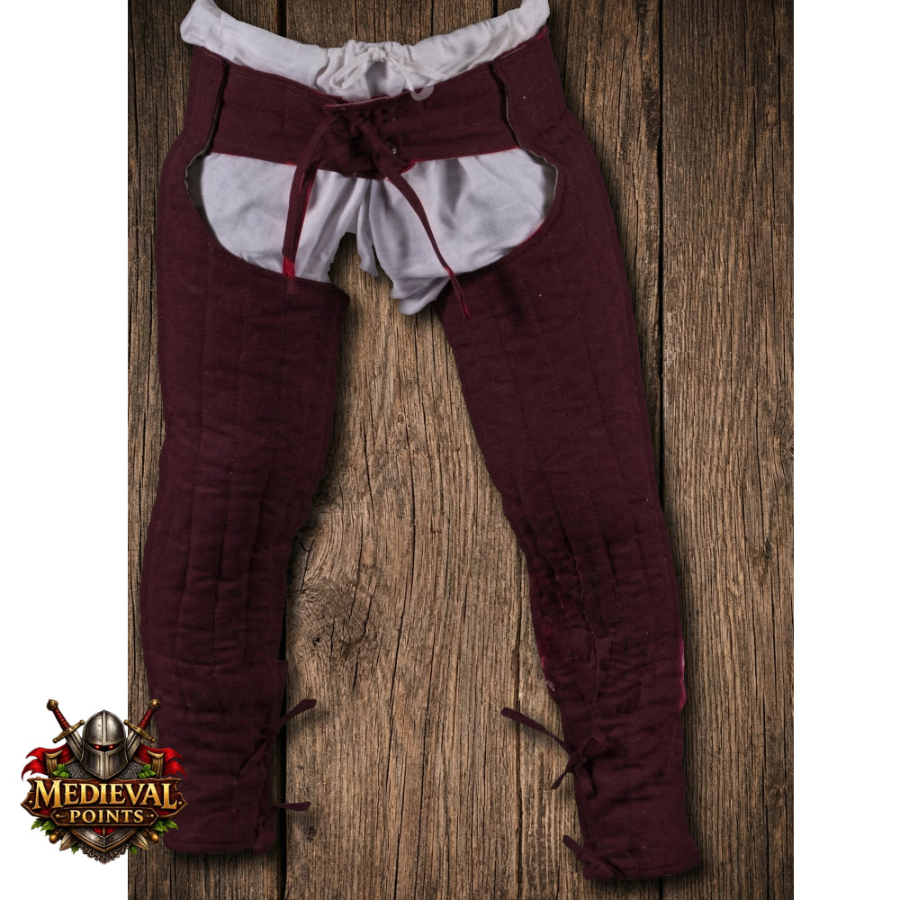 Medieval Cotton Leggings, Thick Padded Chausses Lower Under Gambeson Hauberk SCA Armor,