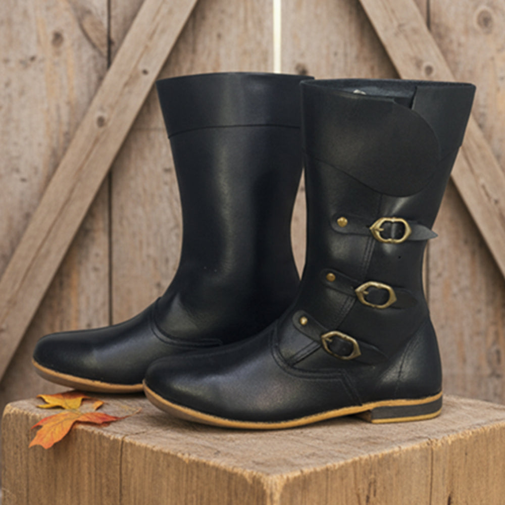 Medieval Leather Boots | Viking Shoes for Ren Faire & LARP, Reenactment  Shoes