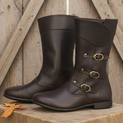 Medieval Leather Boots | Viking Shoes for Ren Faire & LARP, Reenactment  Shoes