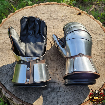 Mild Steel 16-Gauge Gauntlets – Medieval Knight Armor Gauntlets