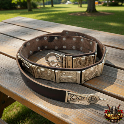She-Wolf Legion Belt – Brass Casted Reenactment Belt for Roman Army & LARP