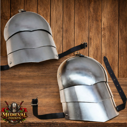 Medieval Spauldron Arm Sets | Plate Armor Carbon Steel Real Adult Size | Arm Shoulder Pauldrons Set | Viking Costume | Thanks giving gift