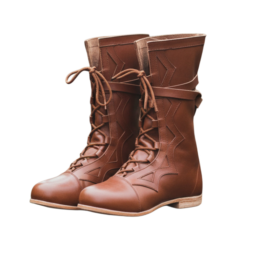 Medieval Renaissance Boots: Viking Pirate Style Ren faire Boots, Reenactments,