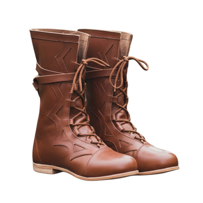 Medieval Renaissance Boots: Viking Pirate Style Ren faire Boots, Reenactments,