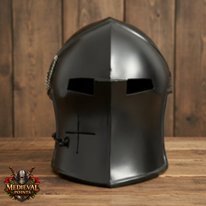 Medieval Barbute Helmet : fully wearable helmet for Role Play , Barbute Helmet