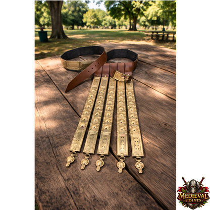 Roman Centurion Leather Cingulum Belt – Legionary Armor Accessory for Reenactment & Cosplay