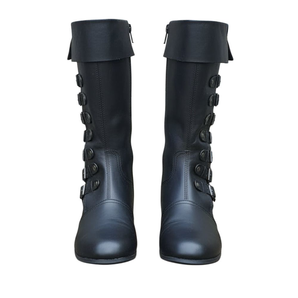 Medieval Leather Boots: Viking Pirate Style Renfaire Boots, Reenactments, Theater, Halloween events