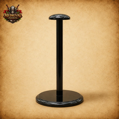 Crusader Knight Templar Helmet with Wooden Display Stand