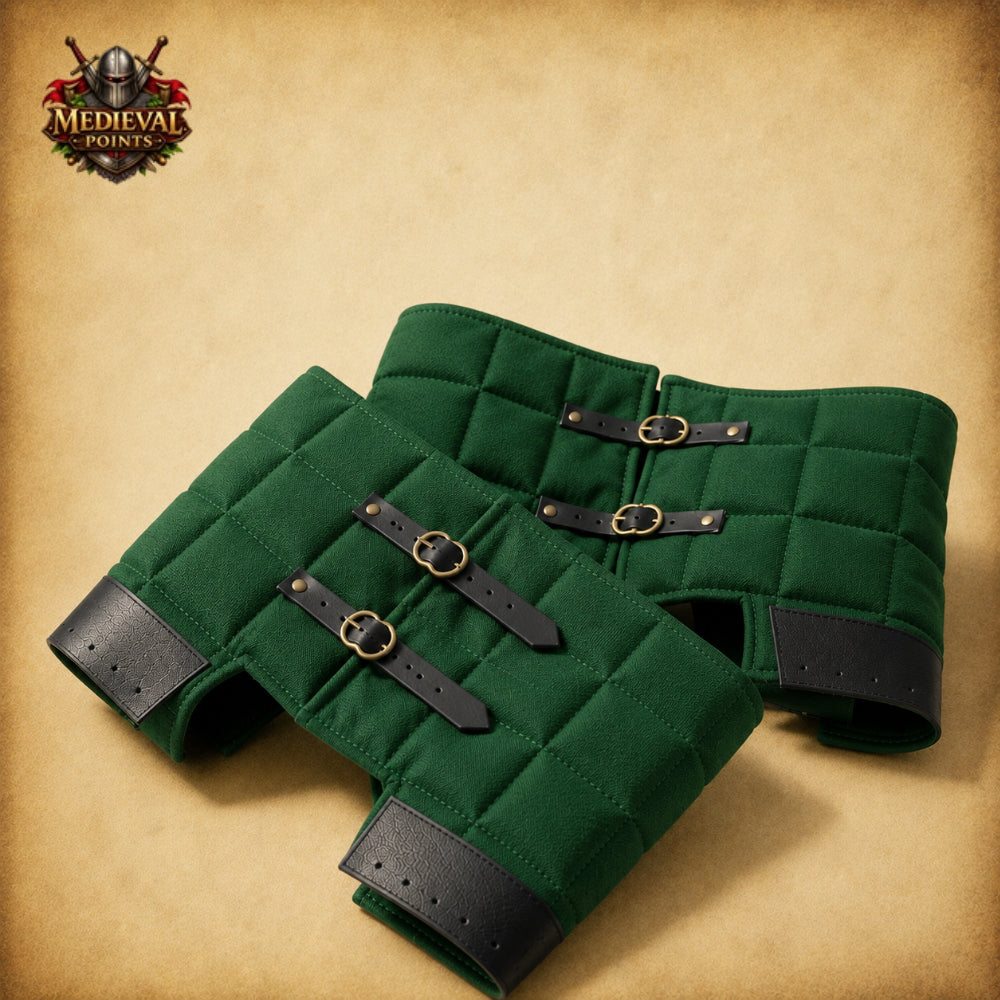 Medieval Quilted Cotton C-Belt – Extra-Wide Padded Armor Belt for LARP, Cosplay & Reenactment
