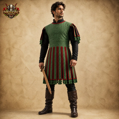 Medieval Subarmalis Padded Armor Tunic, Medieval Knight Vest, Renaissance Faire Costume, LARP Reenactment Clothing