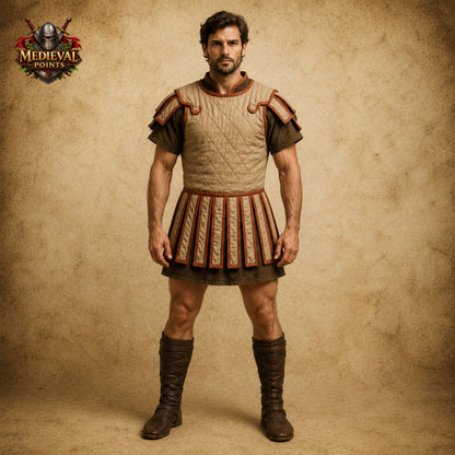 Roman Badge Subarmalis, Roman Soldier Subarmalis, Padded Cotton Costume