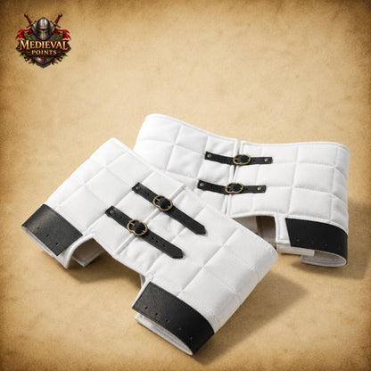 Medieval Quilted Cotton C-Belt – Extra-Wide Padded Armor Belt for LARP, Cosplay & Reenactment