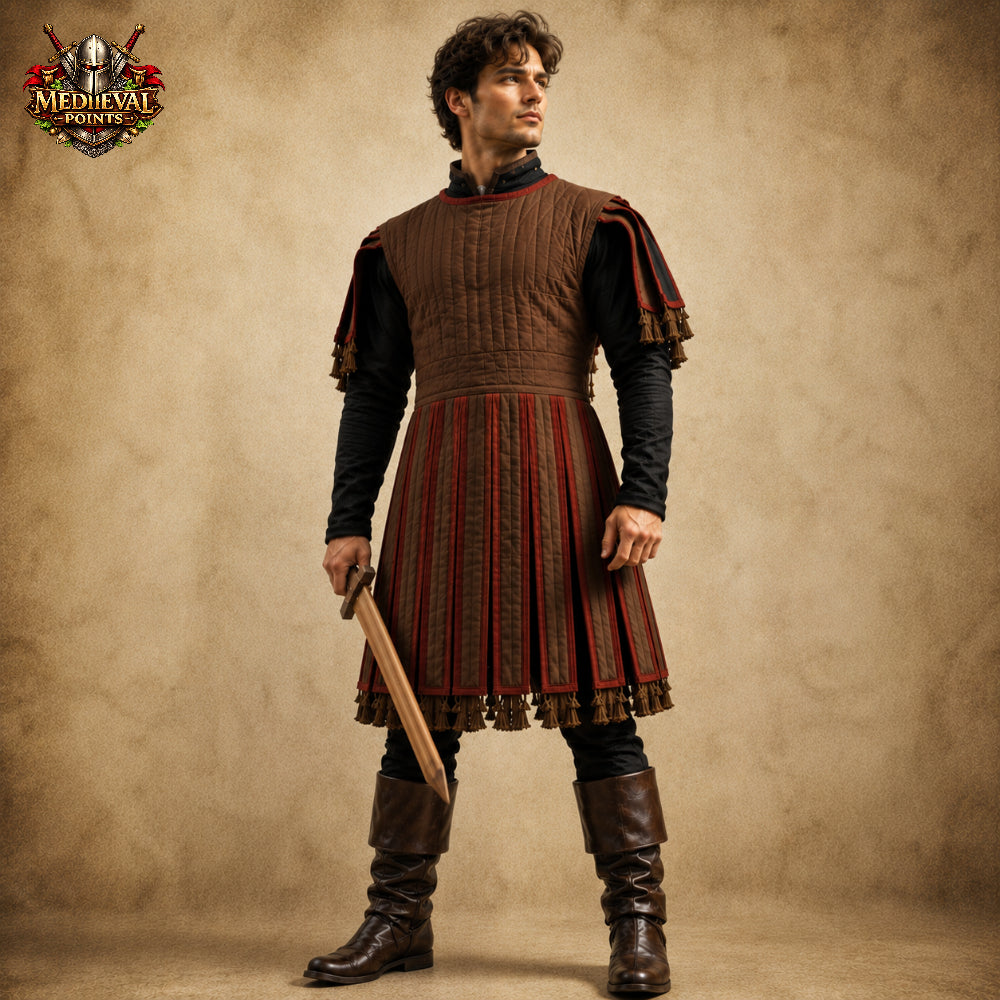 Medieval Subarmalis Padded Armor Tunic, Medieval Knight Vest, Renaissance Faire Costume, LARP Reenactment Clothing