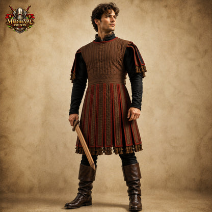 Medieval Subarmalis Padded Armor Tunic, Medieval Knight Vest, Renaissance Faire Costume, LARP Reenactment Clothing