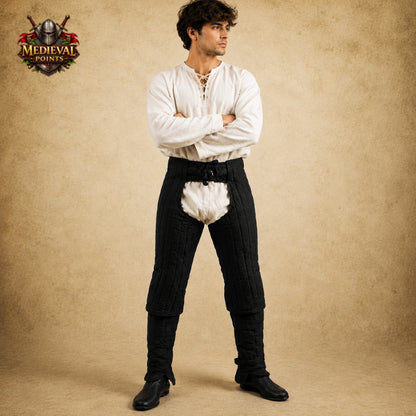 Medieval Quilted Padded Chausses – Protective Leg Armor for Knights, HEMA, LARP, Reenactment & Ren Faire