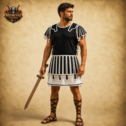Roman Quilted Subarmalis Padded Armor Vest, Ancient Roman Legionary Tunic, Gladiator Costume, LARP Reenactment Armor