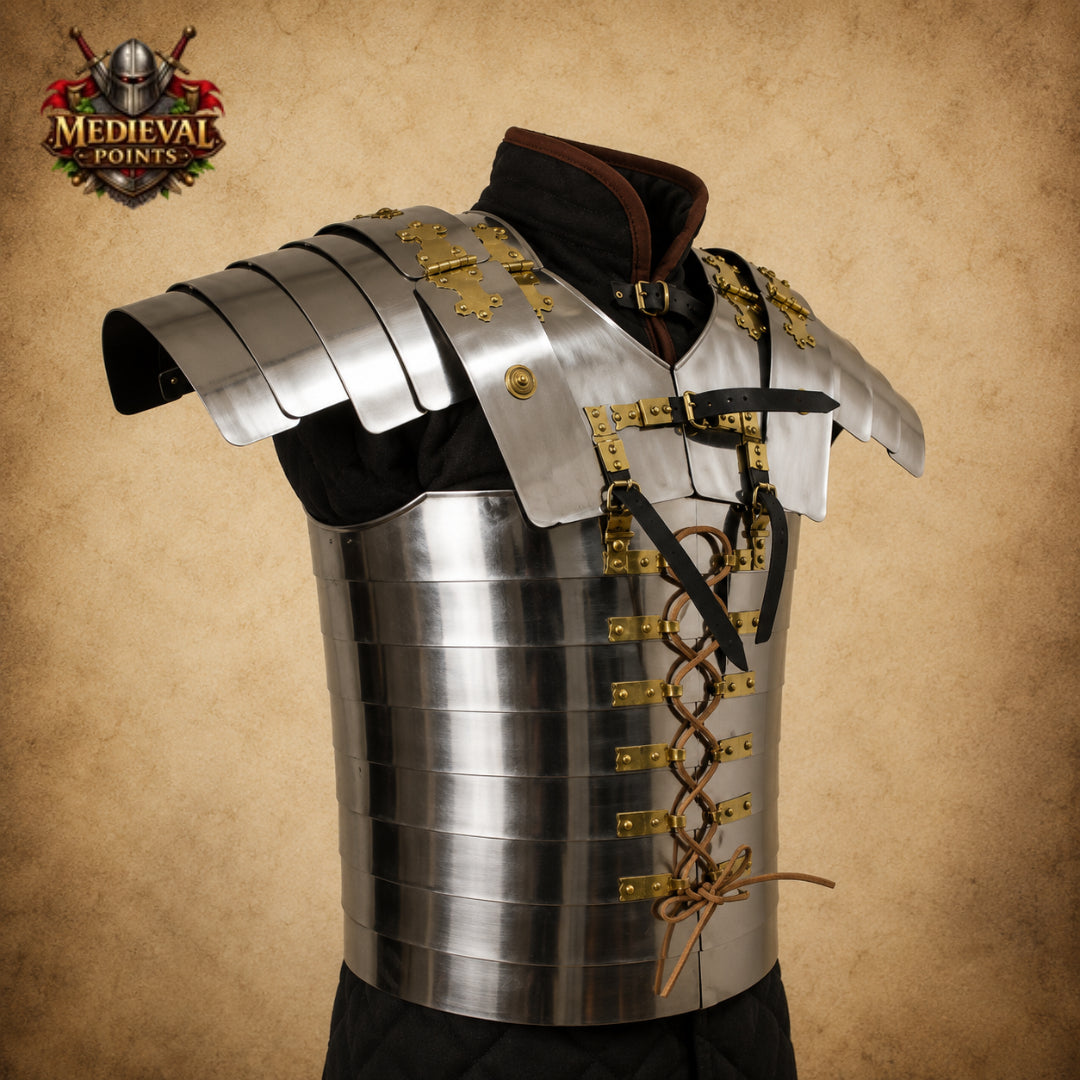 Roman Lorica Segmentata Armor | Medieval Roman Legionary Steel Cuirass | LARP, Cosplay, Reenactment & Collectible Replica