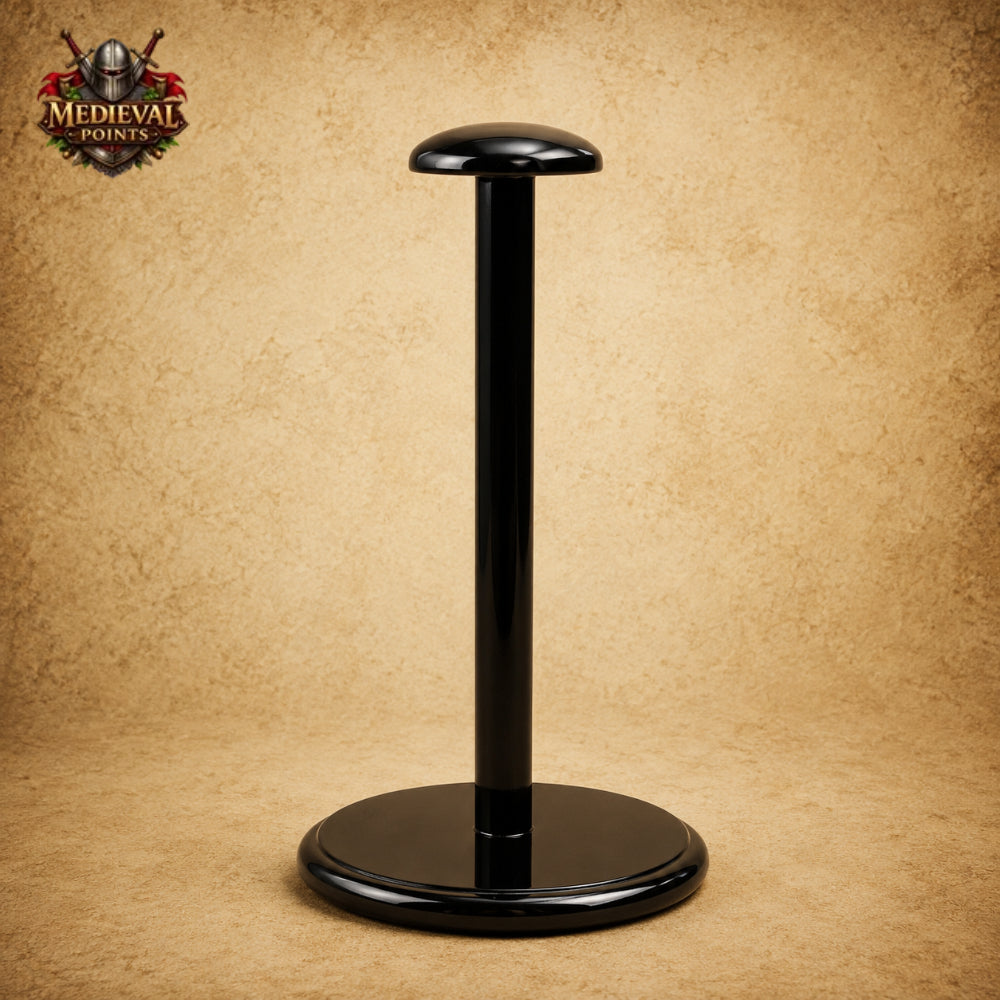 King Leonidas 300 Spartan Helmet with Red Plume & Wooden Display Stand | Greek Warrior Helmet Replica