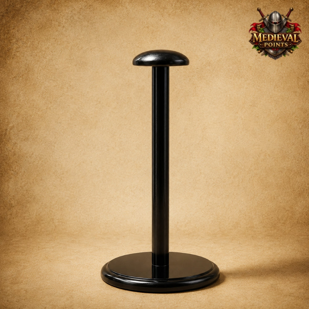 King Richard the Lionheart Helmet with  Wooden Display Stand | Medieval Knight Armor | New Year Gift