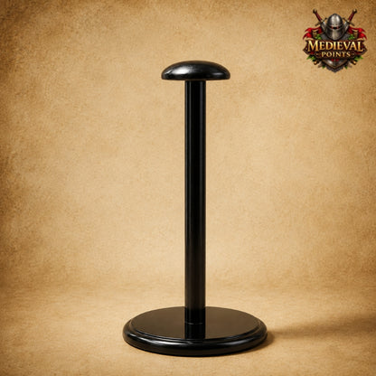 King Richard the Lionheart Helmet with  Wooden Display Stand | Medieval Knight Armor | New Year Gift