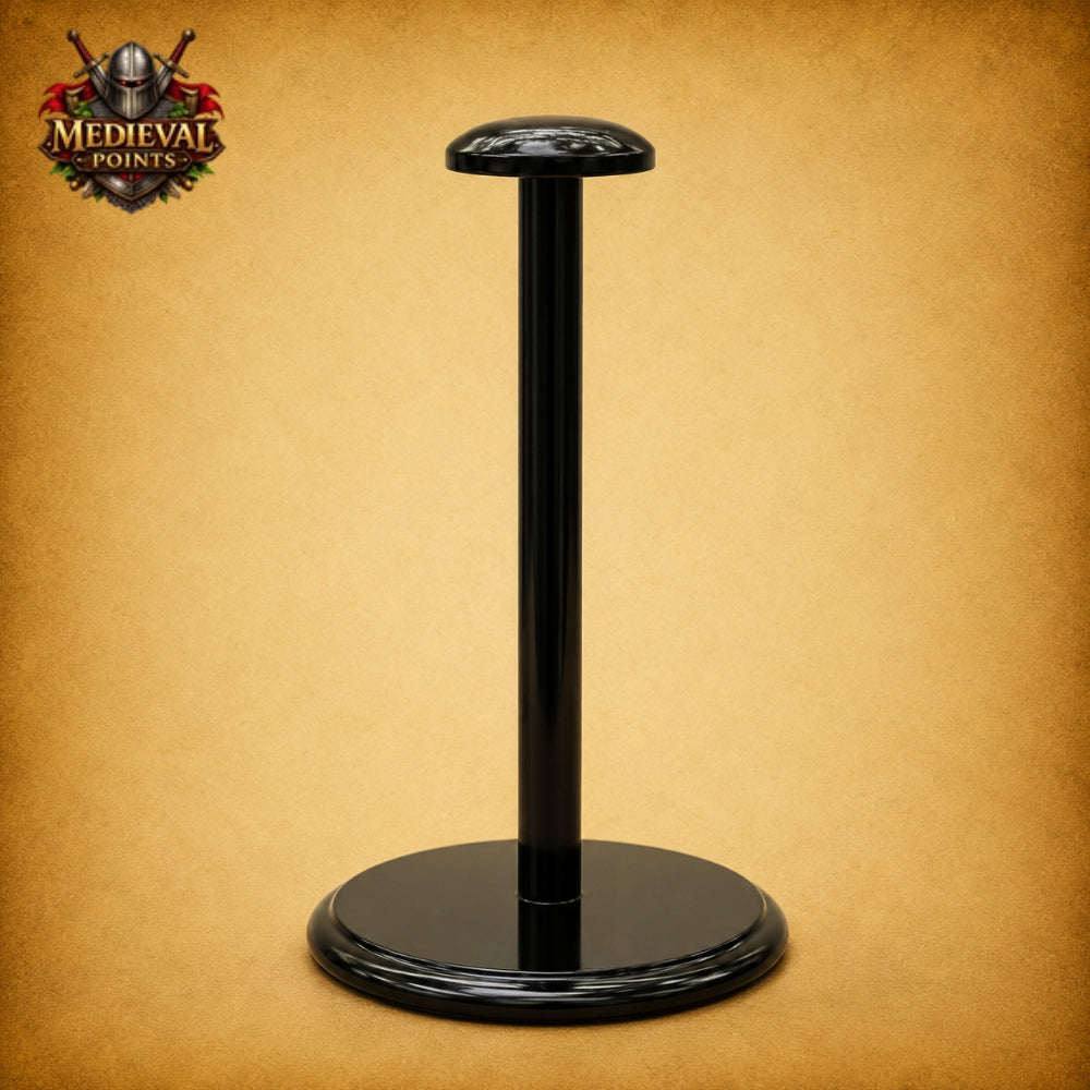Steel Viking Norse Spectacle Helmet with Wooden Display Stand