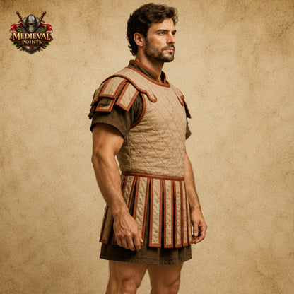 Roman Badge Subarmalis, Roman Soldier Subarmalis, Padded Cotton Costume