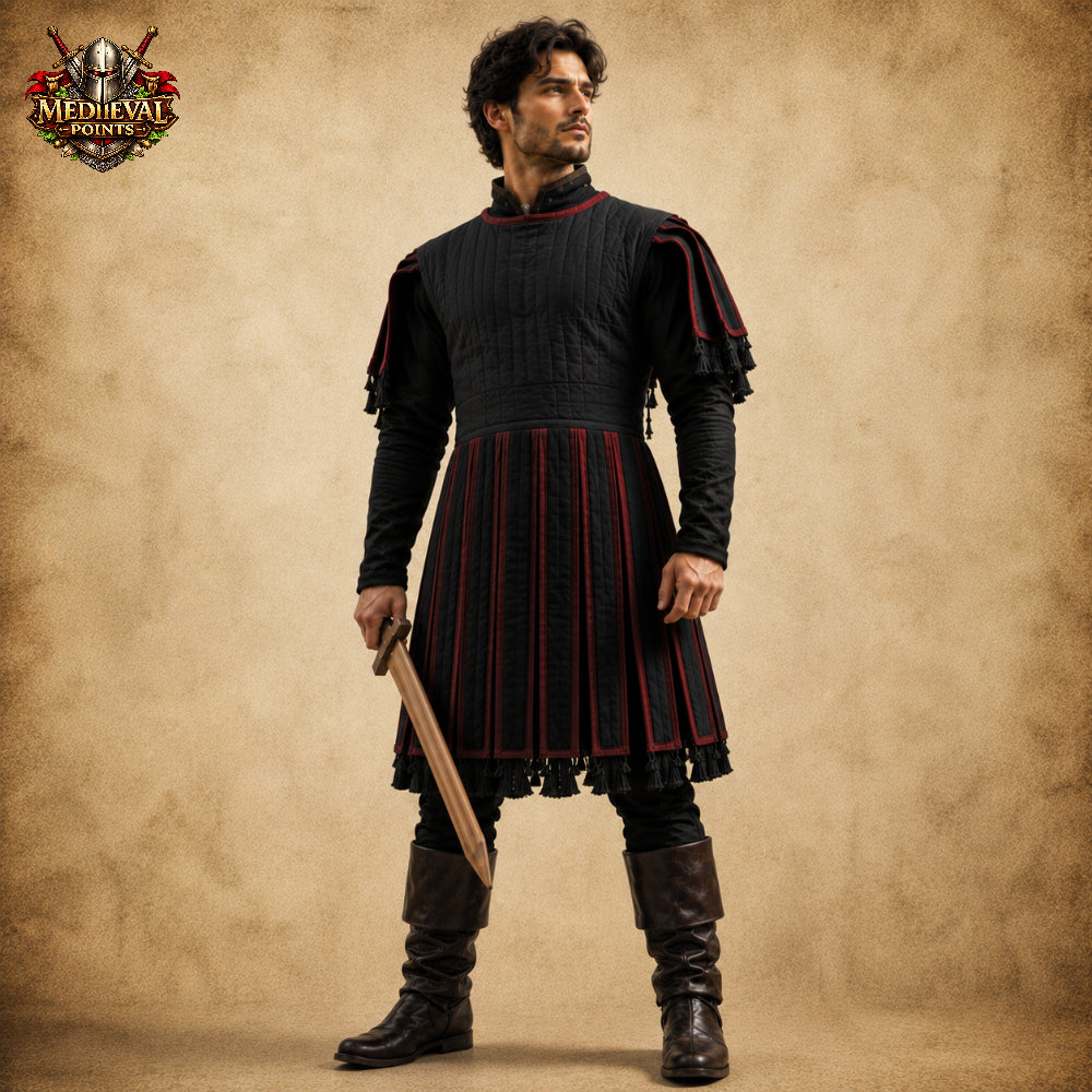 Medieval Subarmalis Padded Armor Tunic, Medieval Knight Vest, Renaissance Faire Costume, LARP Reenactment Clothing