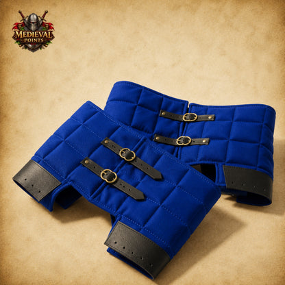 Medieval Quilted Cotton C-Belt – Extra-Wide Padded Armor Belt for LARP, Cosplay & Reenactment