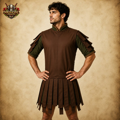 Roman Subarmalis Armor Tunic – Padded Cotton Legionary Costume for Reenactment, LARP & Renaissance Fair