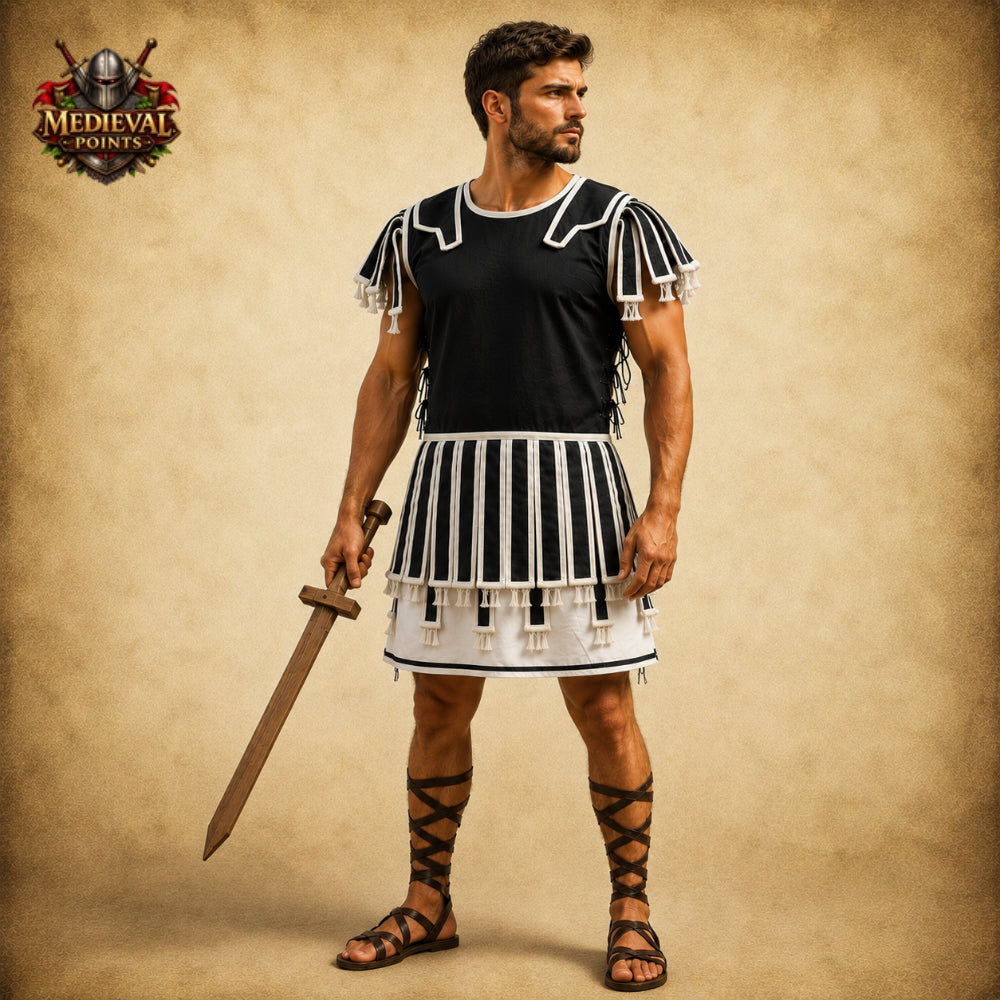 Roman Quilted Subarmalis Padded Armor Vest, Ancient Roman Legionary Tunic, Gladiator Costume, LARP Reenactment Armor